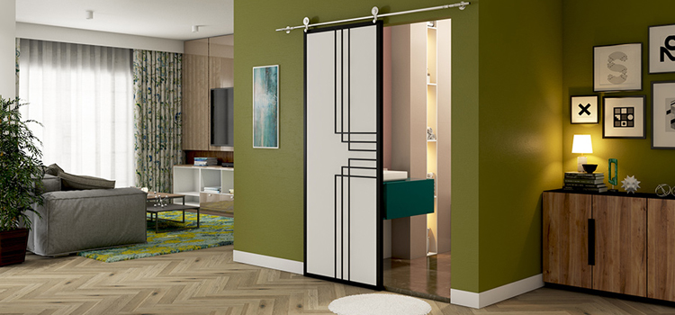 sliding bathroom door installation in Corte Madera